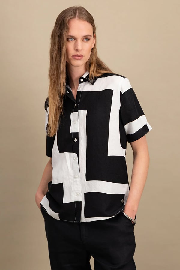 ΛΙΝΟ ΠΟΥΚΑΜΙΣΟ FYNCH HATTON - 997-BLACK